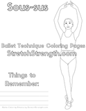 Ballet Technique Coloring Pages Vol. 1 - StretchStrength.com