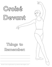 Ballet Technique Coloring Pages Vol. 1 - StretchStrength.com