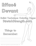 Ballet Technique Coloring Pages Vol. 1 - StretchStrength.com