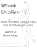 Ballet Technique Coloring Pages Vol. 1 - StretchStrength.com