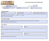 Dance Class Planner - Beginner Ballet Basic - Editable Ballet Lesson Plan with Syllabus - StretchStrength.com