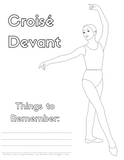 Ballet Technique Coloring Pages Vol. 1 - StretchStrength.com